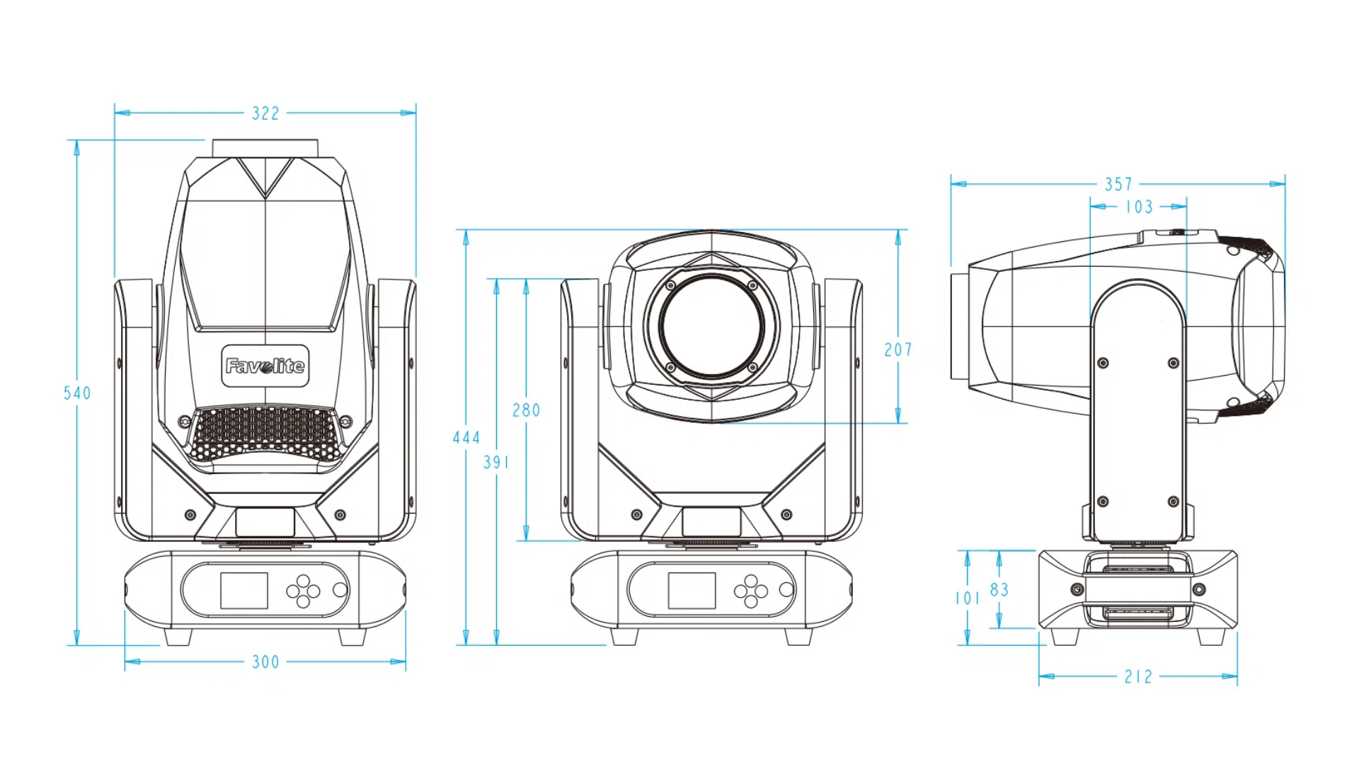 Vader BWS 250 (250W LED light,Spot,Beam,Wash light) Favolite DJ light